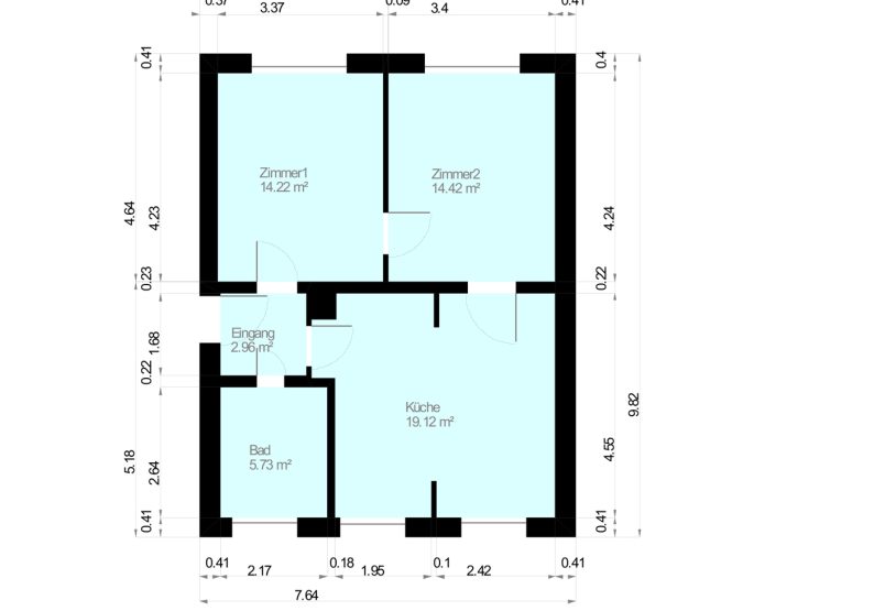 Grundriss inkl. Aufmaß