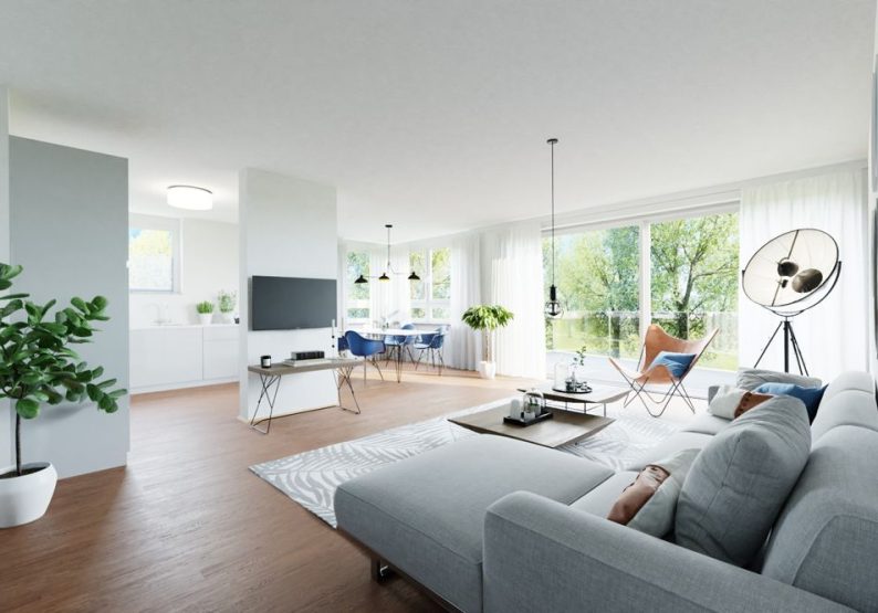 Wohnraum (visualisiert)
