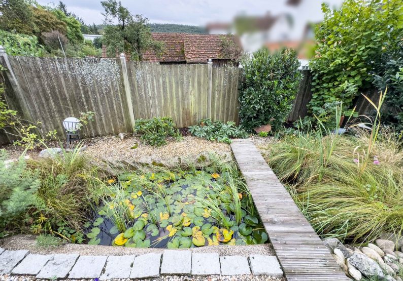 Garten mit Teich