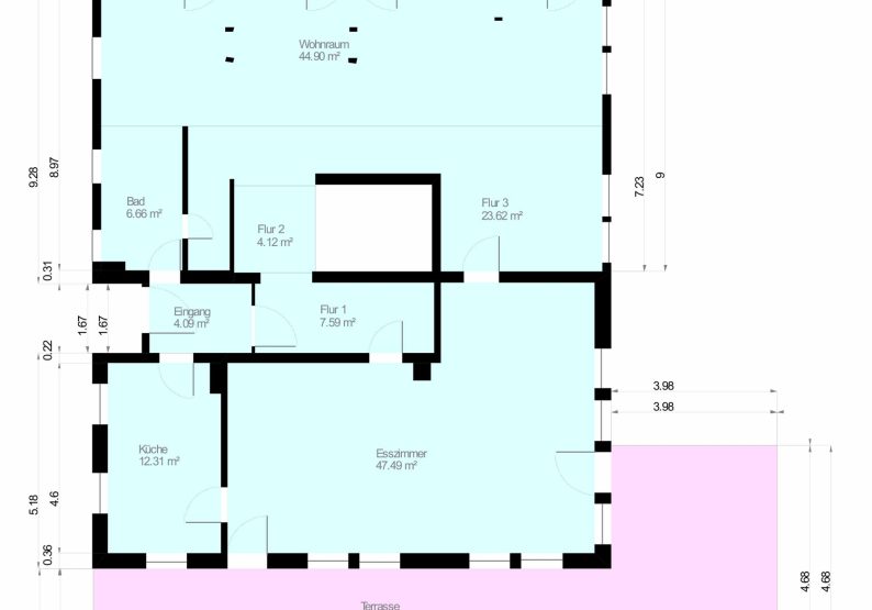 Grundriss Haupthaus - EG